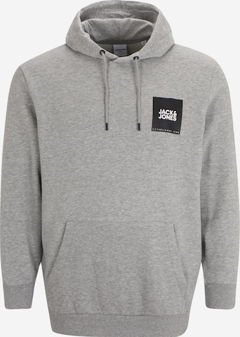 Jack & Jones Plus Sweatshirt in Grey: front