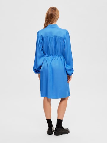 SELECTED FEMME Košeľové šaty 'Thea' - Modrá