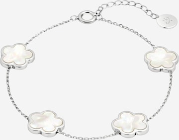 Braccialetto 'Clover Perlmutt' di Pure Schmuck in argento: frontale