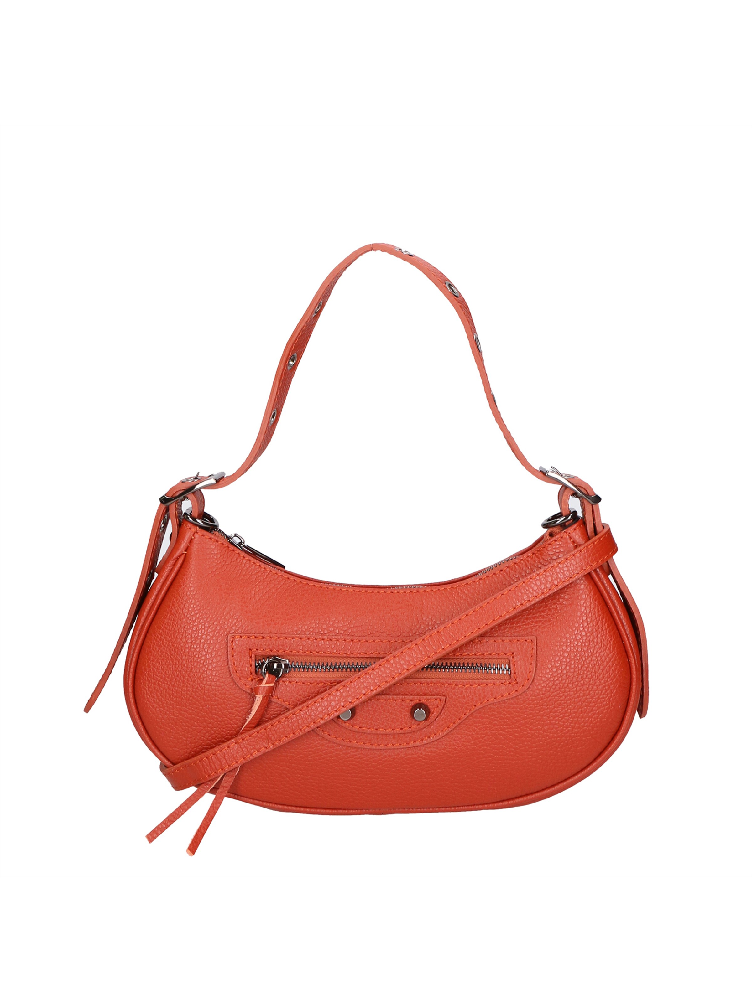 Borsa a spalla di Gave Lux in arancione: frontale