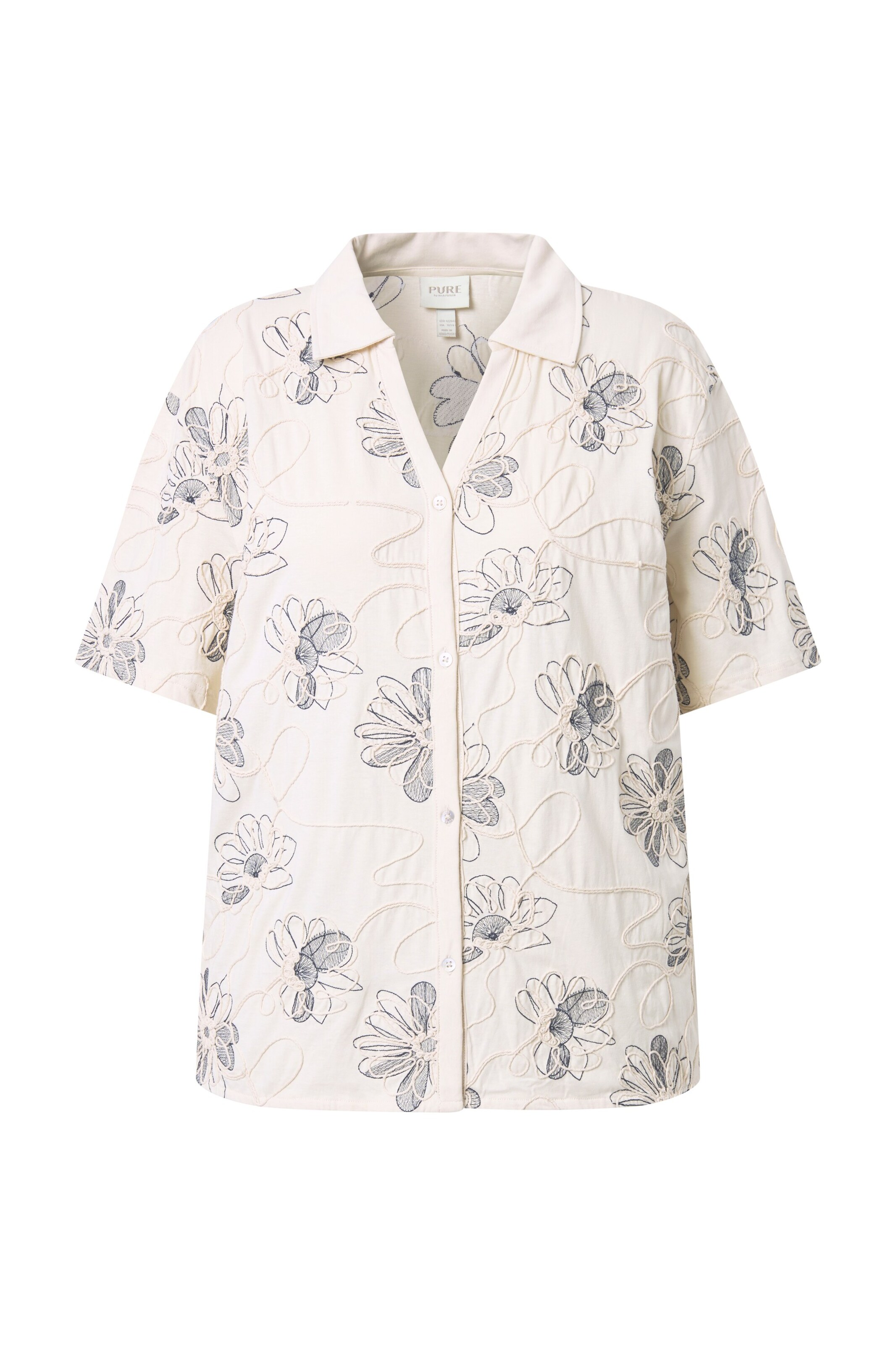 Ulla Popken Blouse in Wit: voorkant