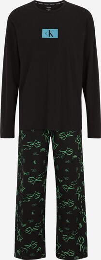 Calvin Klein Underwear Pyjamas lang i blå / grønn / svart, Produktvisning