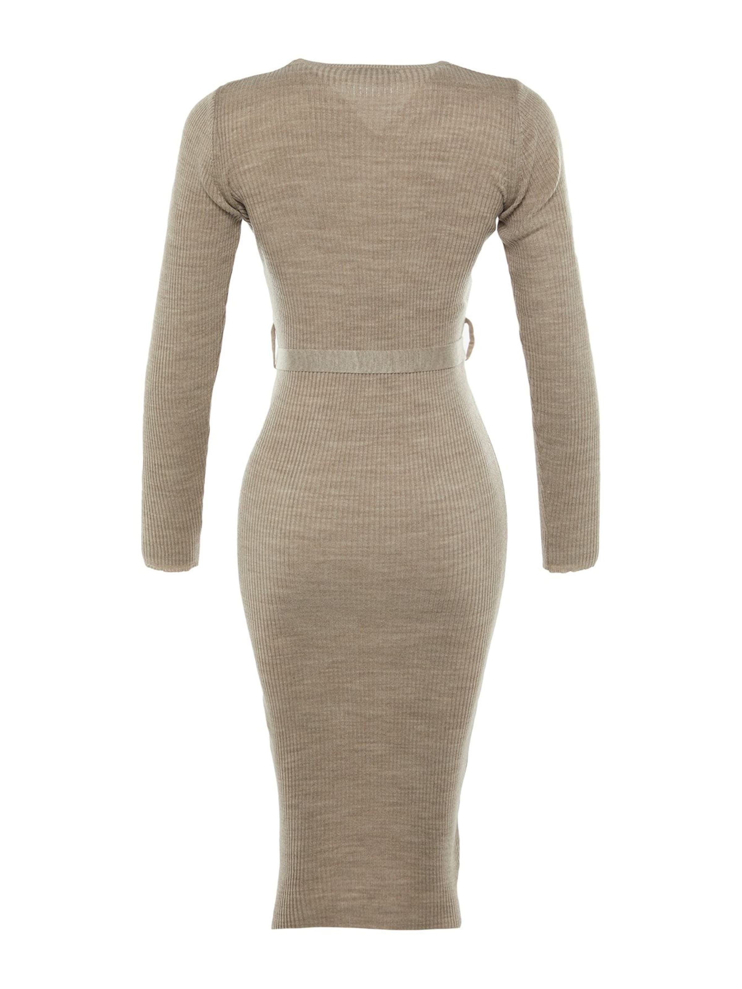 Trendyol Strikkjole i grå