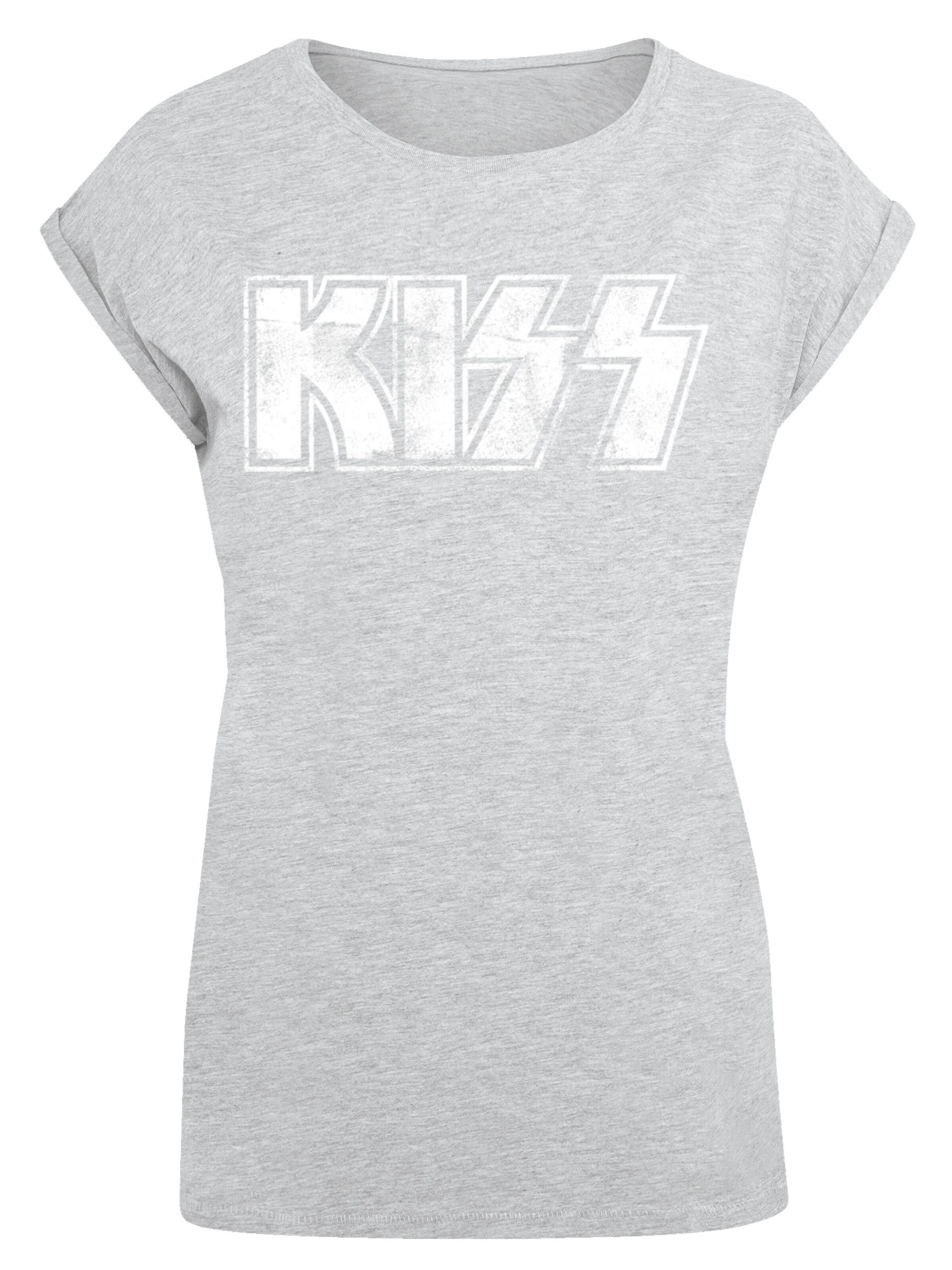 F4NT4STIC Shirt 'Kiss' in Grey: front