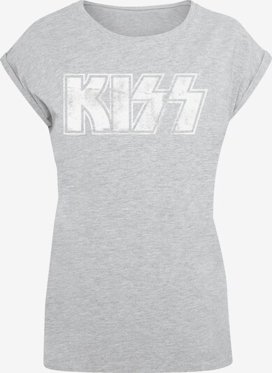F4NT4STIC T-shirt 'Kiss' en gris / blanc, Vue avec produit