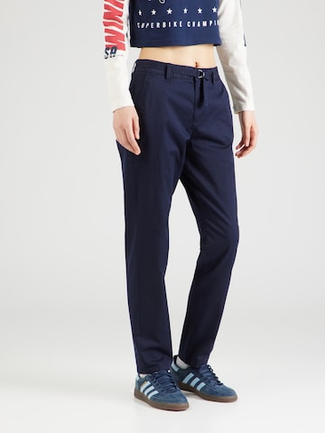 s.Oliver Regular Chino in Blauw: voorkant