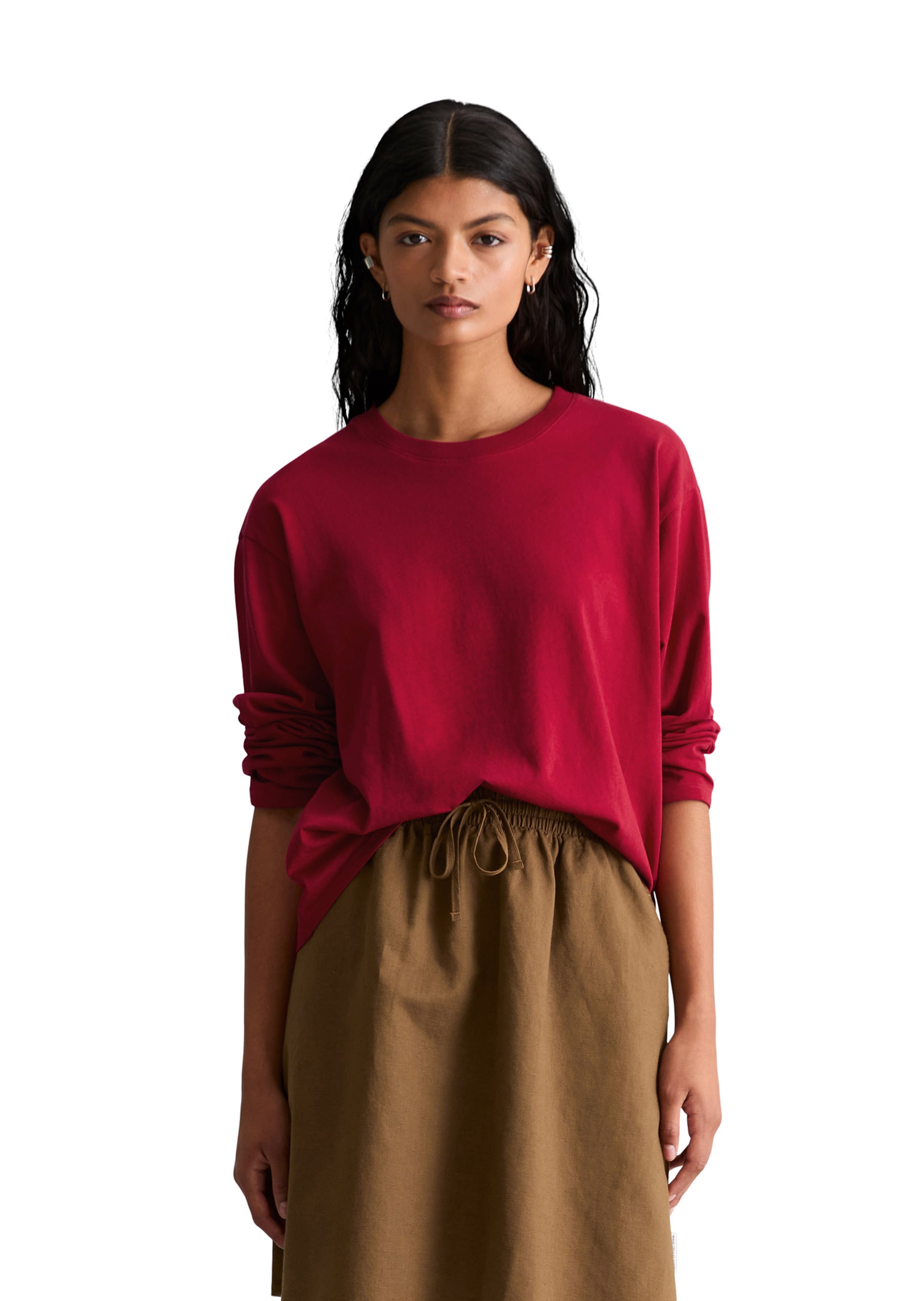 Marc O'Polo DENIM Shirt in Rood: voorkant