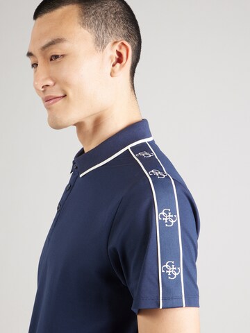 GUESS Shirt 'QUATTRO' in Blue