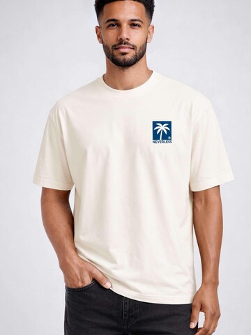 Neverless Shirt 'Palmen' in Beige: front