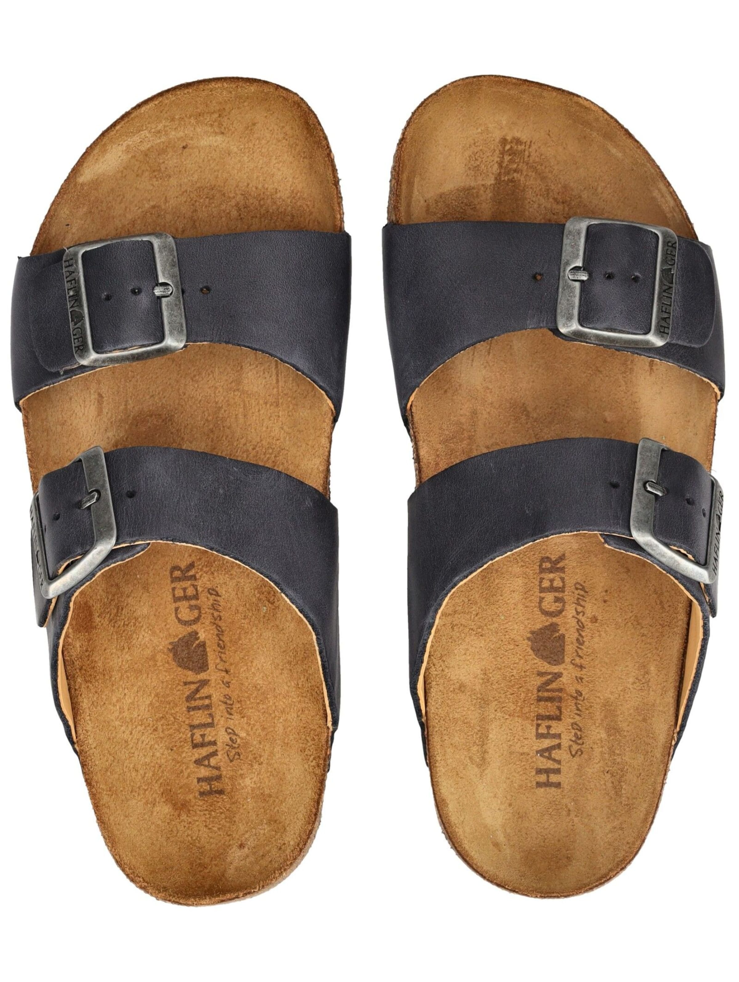 HAFLINGER Muiltjes in Blauw