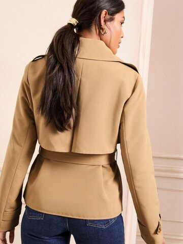 love & roses Between-Seasons Coat in Beige