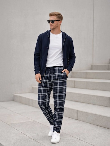 PANTONECLO Pyjamas lang 'Pantoneclo Men's Nightwear Long Pajama' i blå