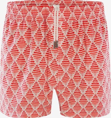 Shorts de bain ' BLU2255 Beachshorts ' Olaf Benz en rouge : devant