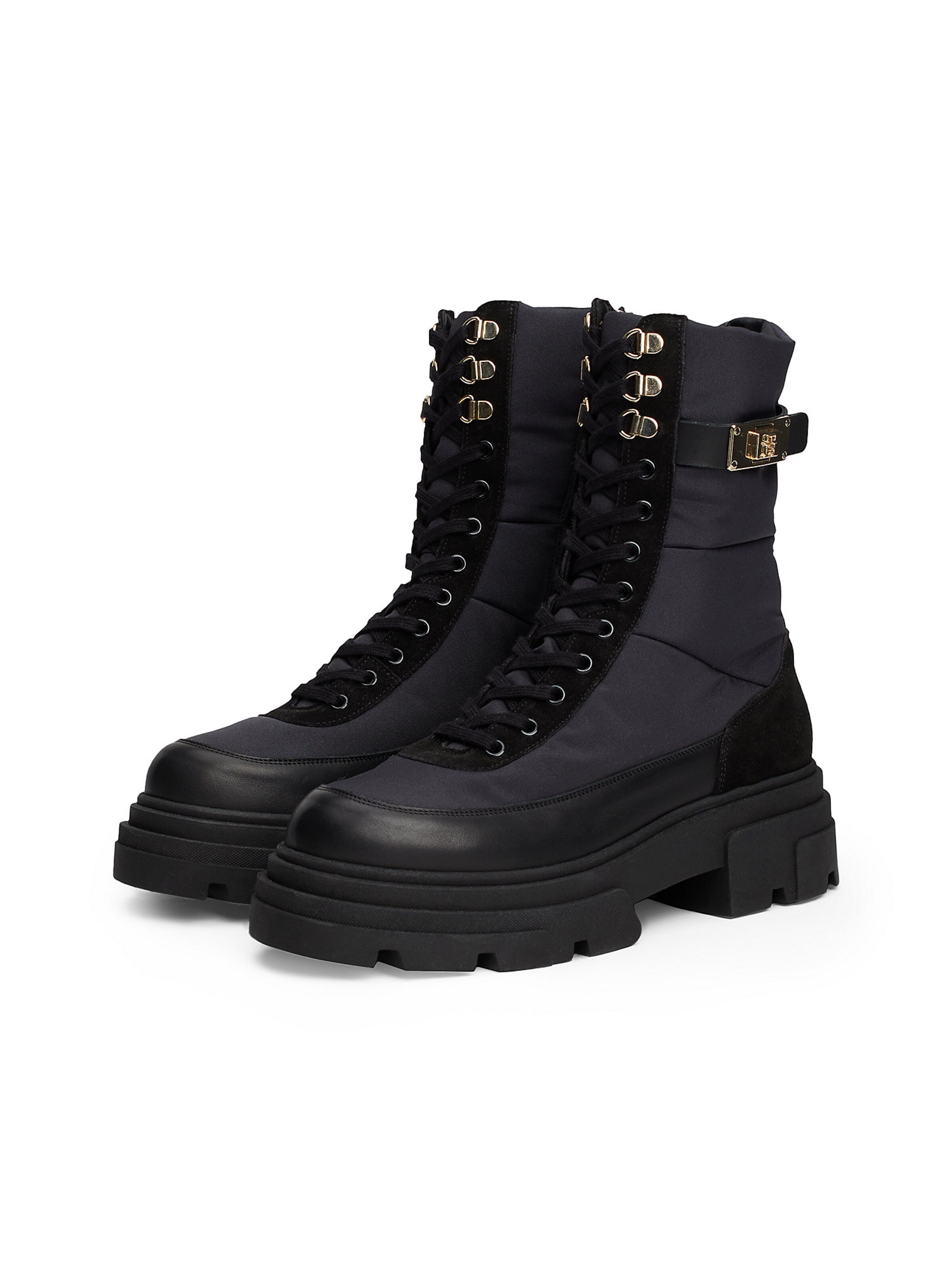 Bottines à lacets TOMMY HILFIGER en noir