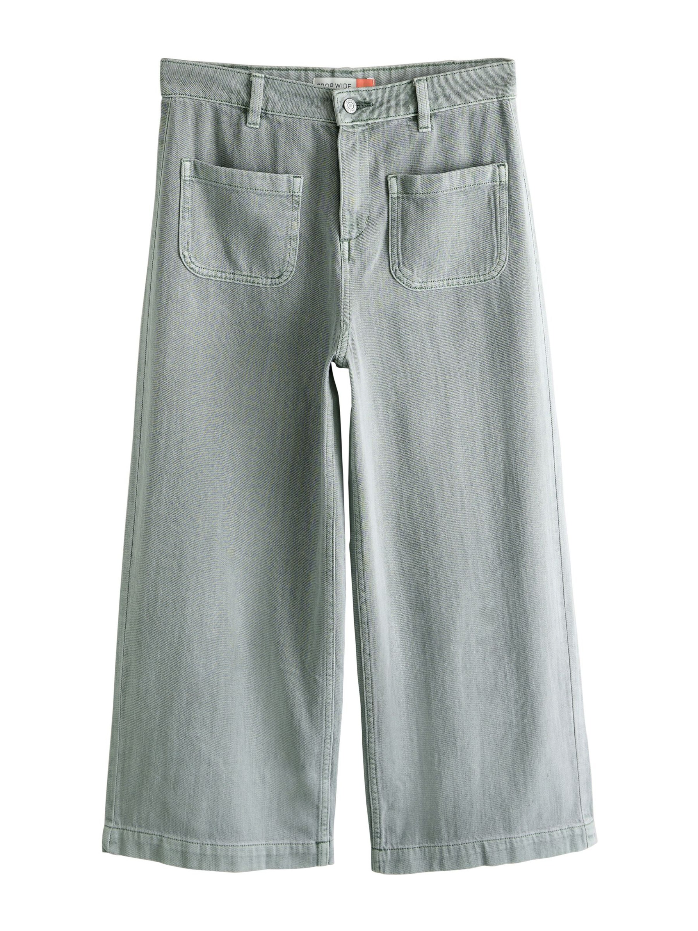 Next Свободный крой Джинсы в Зеленый: спереди