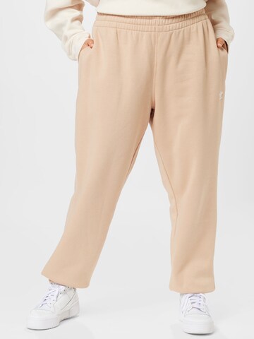 Effilé Pantalon 'Adicolor Essentials ' ADIDAS ORIGINALS en beige : devant