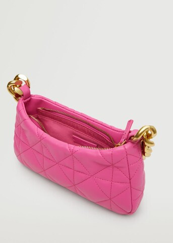 MANGO Schultertasche 'Chess' in Pink