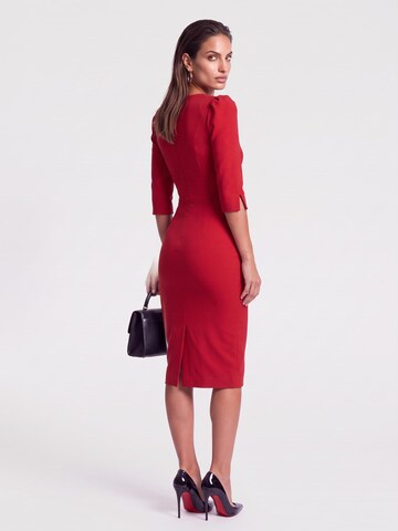 AUDRAY Sheath dress 'RITA' in Red