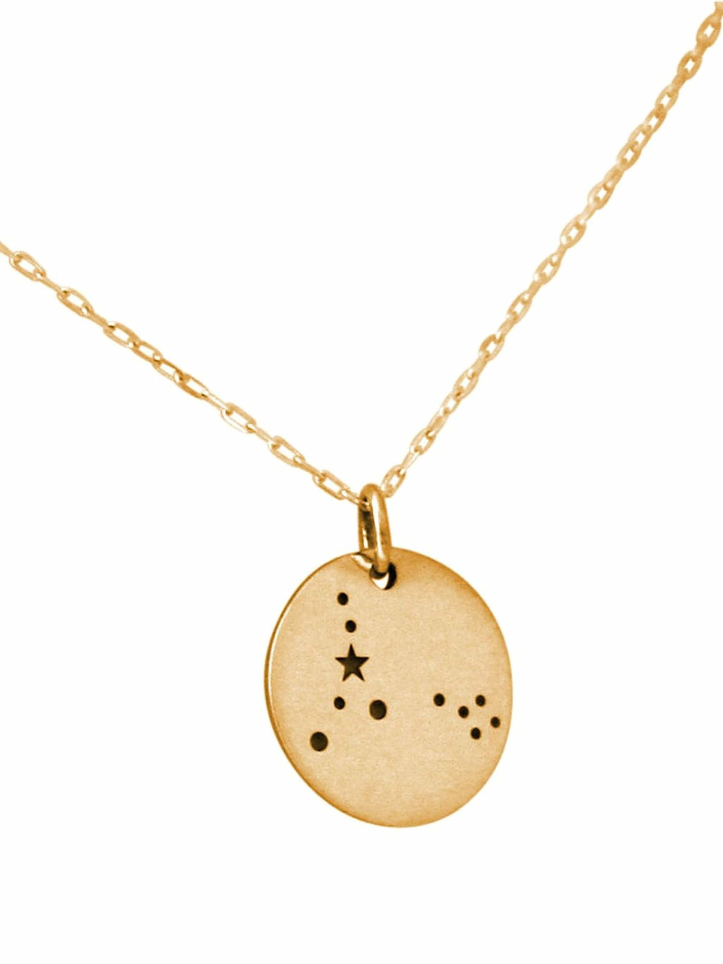 Gemshine Kette 'Horoskop Sternzeichen Pisces Fische' in Gold