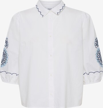 SAINT TROPEZ Bluse 'Lavya' in Weiß: predná strana