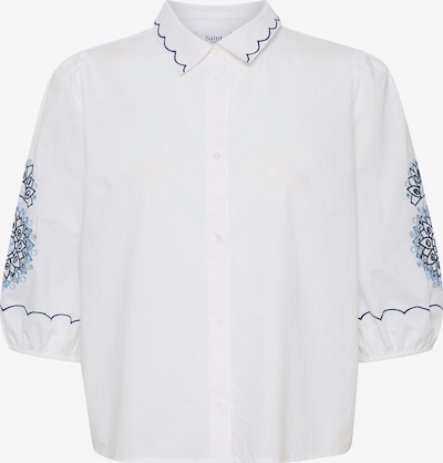 SAINT TROPEZ Bluzka 'Lavya' w kolorze niebieski / białym, Podgląd produktu