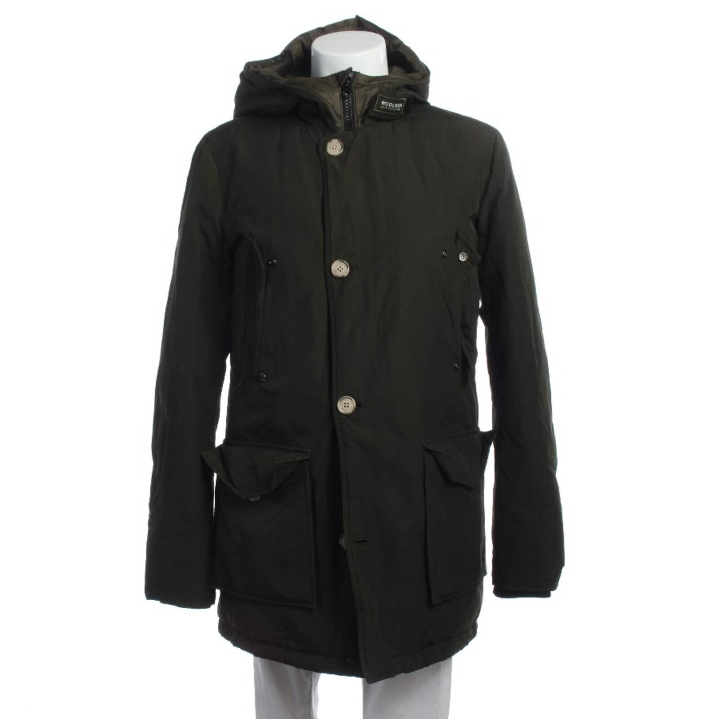 Woolrich Winterjacke / Wintermantel XXL in Grün: Vorderseite