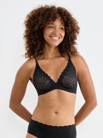 Triangle Soutien-gorge 'ZERO Feel Bliss THE UP' SLOGGI en noir : devant