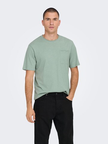 Only & Sons Shirt 'Roy' in Green: front