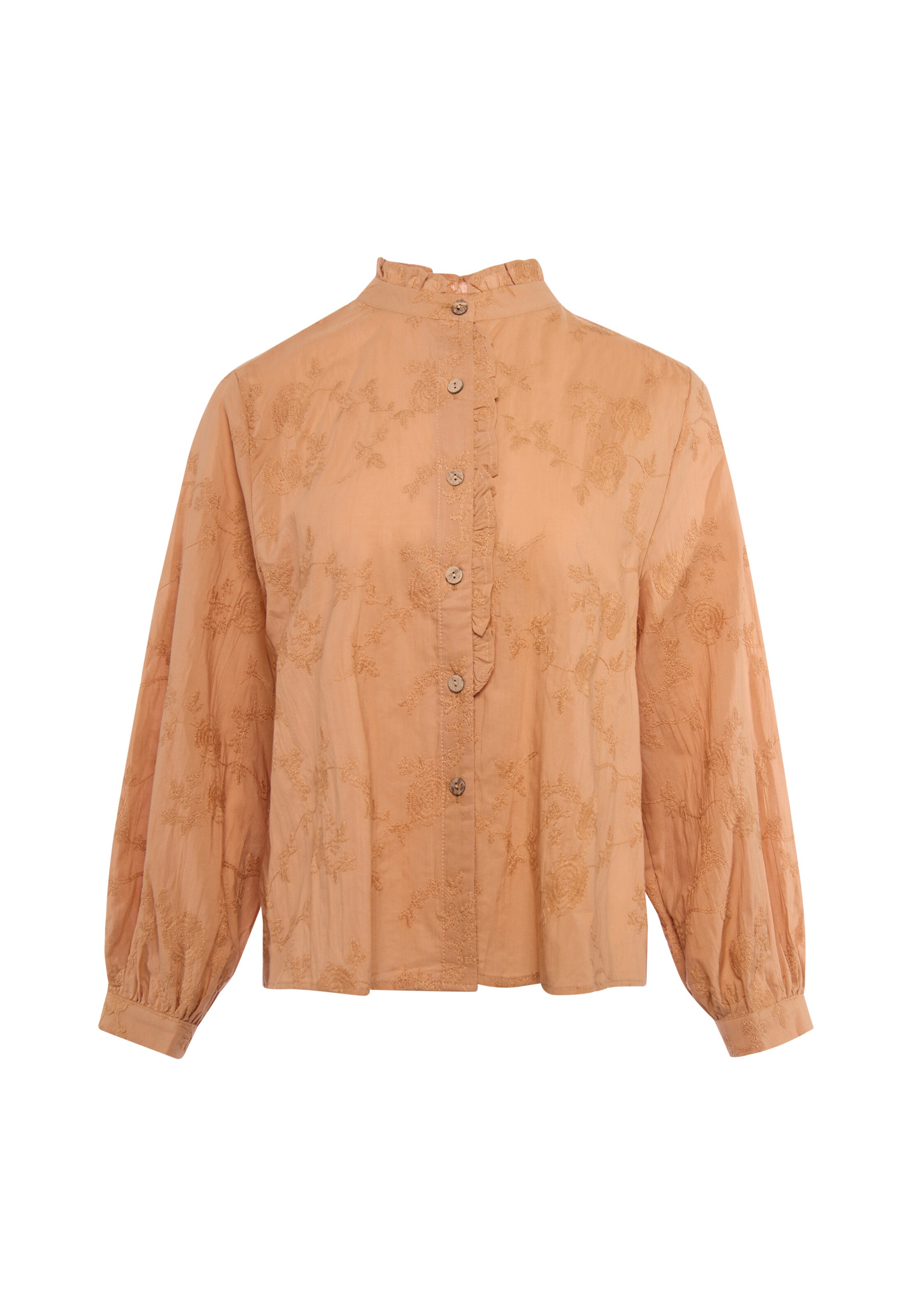 Usha Blusa en S en camelo, Vista del producto