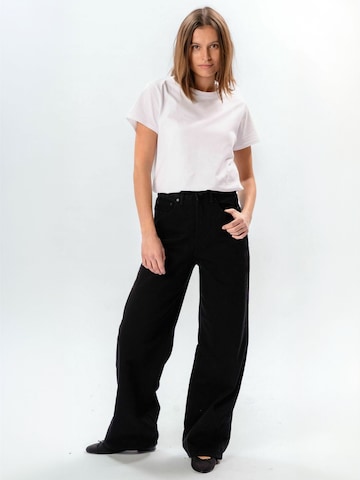 Regular Jean ' Wide ' TEESHOPPEN en noir : devant