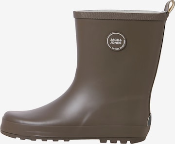 Jack & Jones Junior Rubber Boots in Brown: front