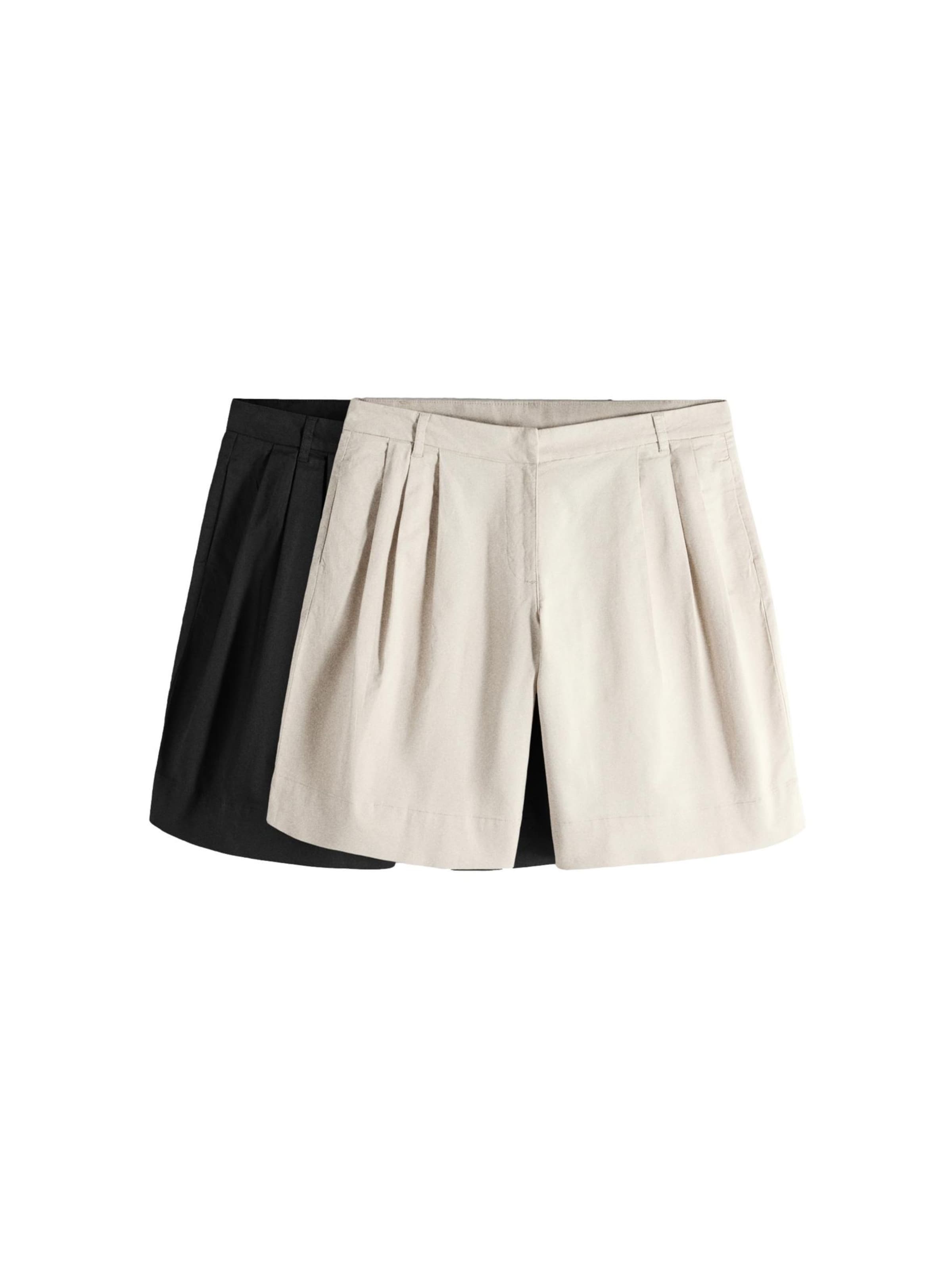 Loosefit Pantalon chino The Set en noir : devant