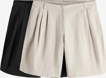 The SetLoosefit Chino hlače - crna boja: prednji dio