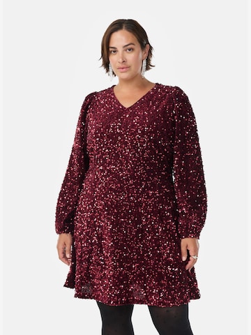 raudona Zizzi Kokteilinė suknelė 'MJOSEFINE': priekis