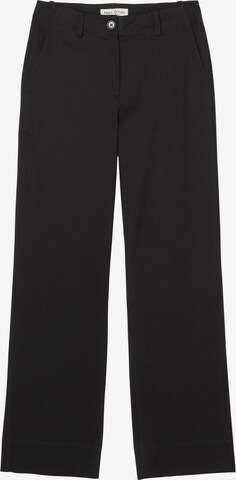 Wide leg Pantaloni con piega frontale di Marc O'Polo in nero: frontale