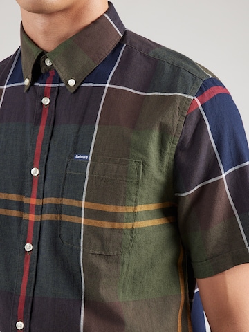 Barbour Regular Fit Hemd 'Douglas' in Grün