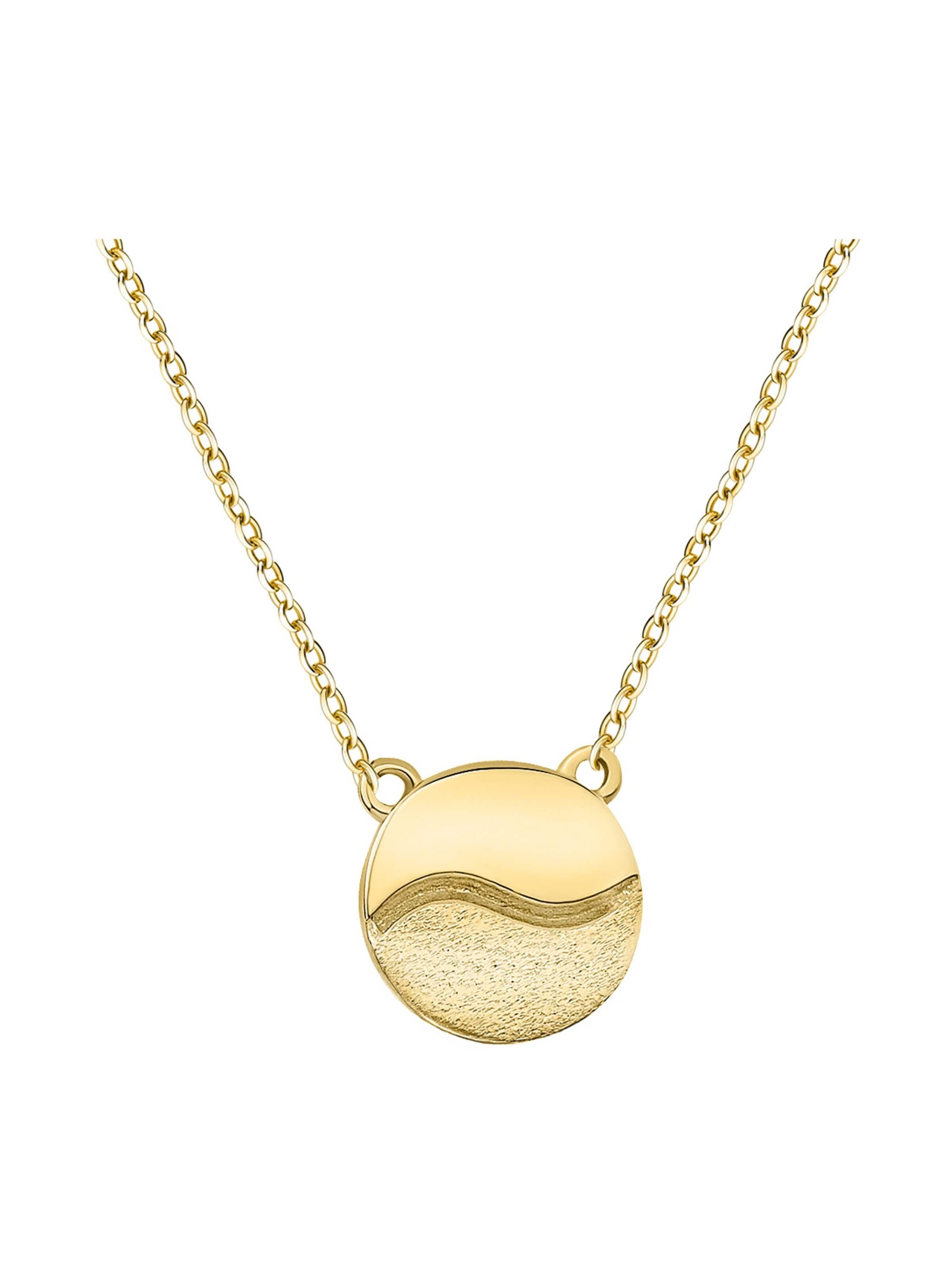 Sofia Milani Necklace 'Ying Yang Circle' in Gold: front