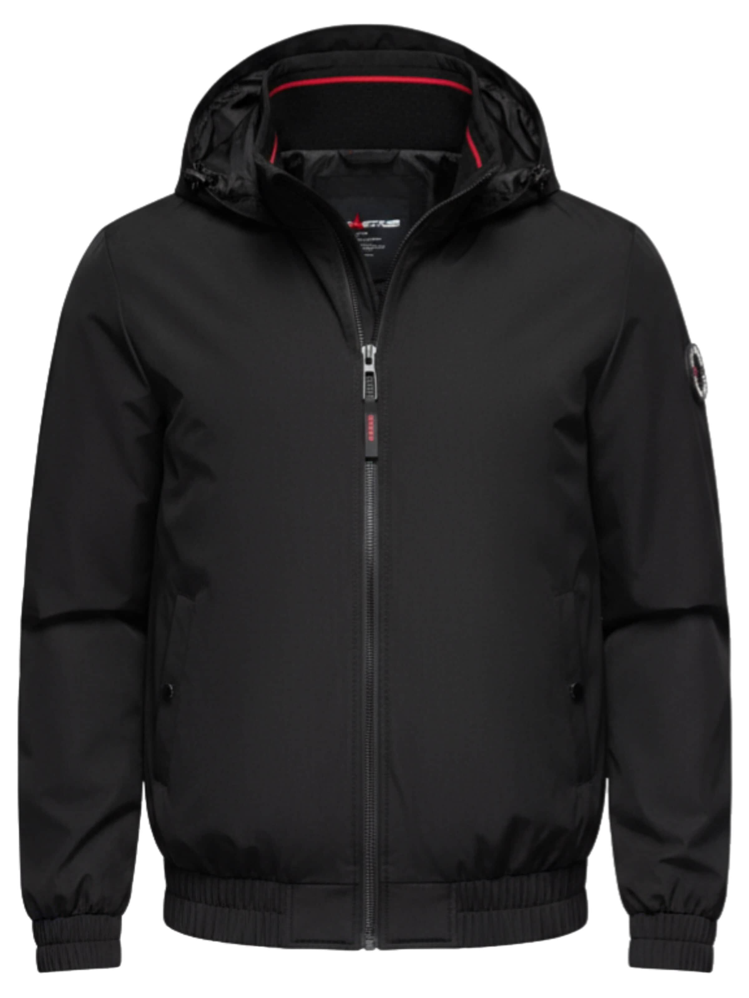 Ombre Übergangsjacke‌‌‌ in Schwarz: Vorderseite