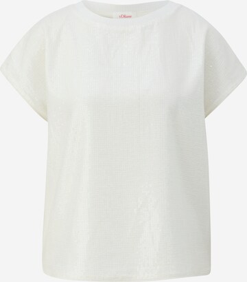 T-shirt s.Oliver en blanc : devant