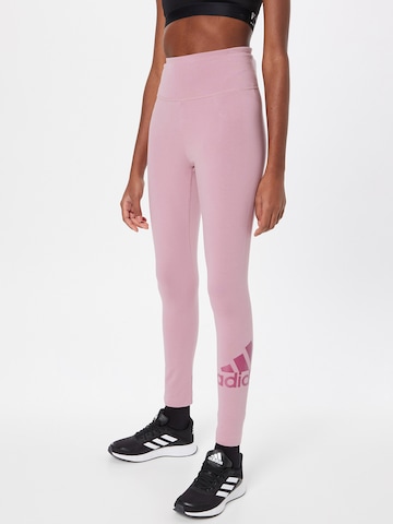Skinny Pantalon de sport 'Zoe Saldana' ADIDAS SPORTSWEAR en rose : devant