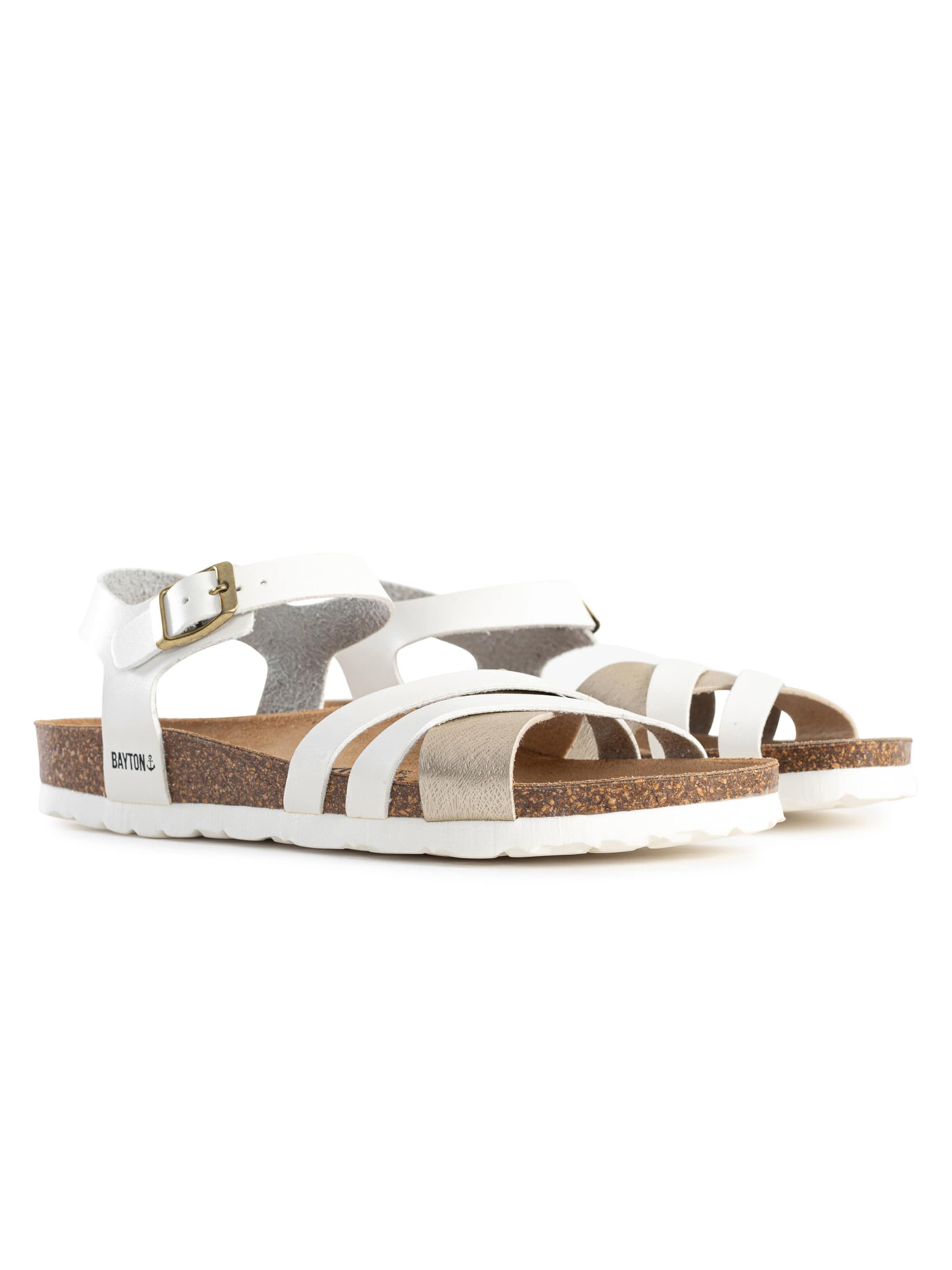 Bayton - Sandalias con hebilla 'Denia' en blanco