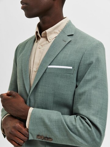 Coupe slim Veste de costume 'SLHOasis' SELECTED HOMME en vert