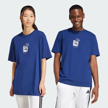 T-Shirt fonctionnel 'Lounge Drink' ADIDAS SPORTSWEAR en bleu : devant
