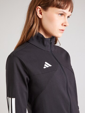 Giacca di felpa sportiva 'TIRO Q2' di ADIDAS SPORTSWEAR in nero