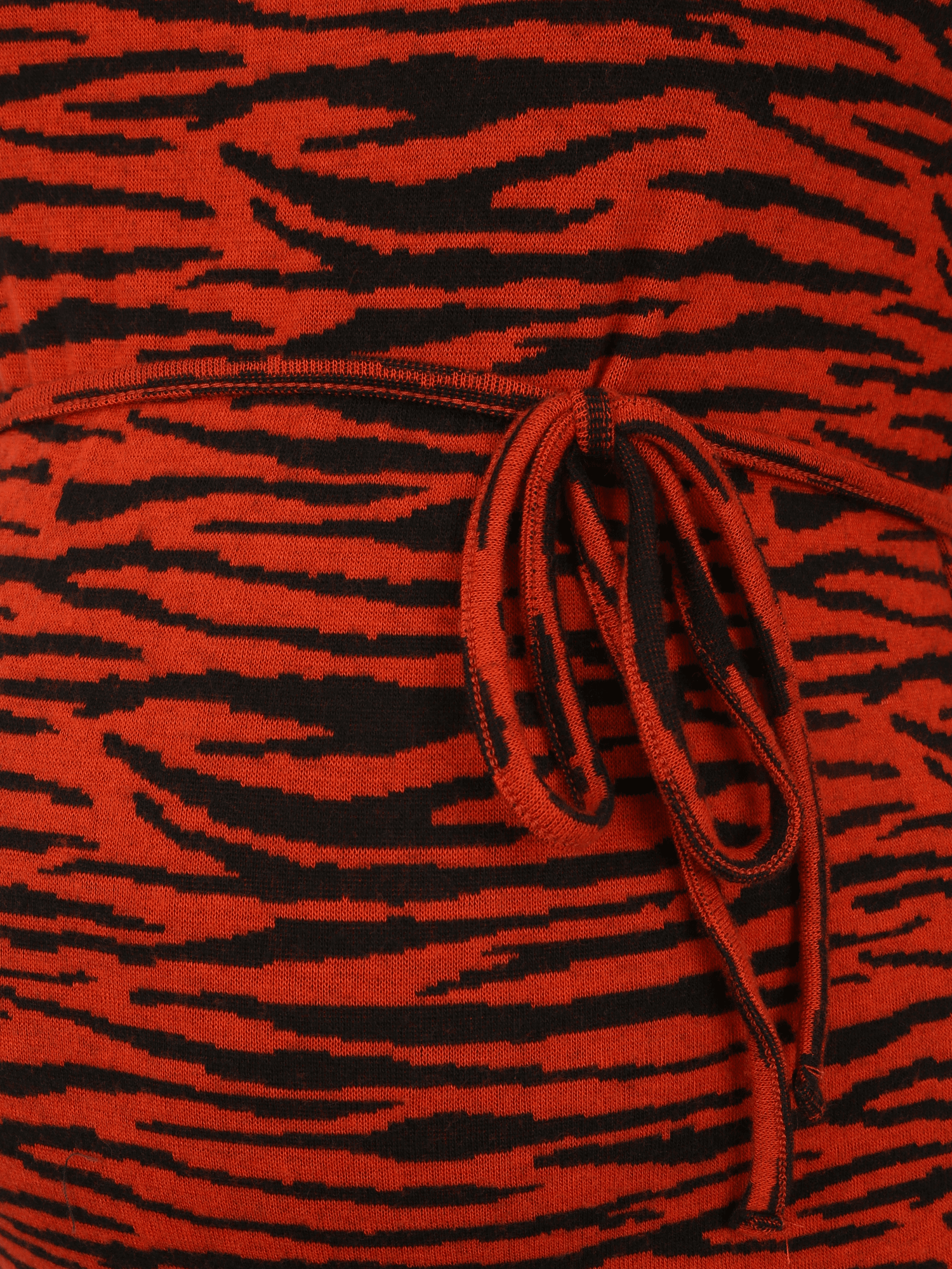 Supermom Kleid Zebra in Schwarz, Orangerot 