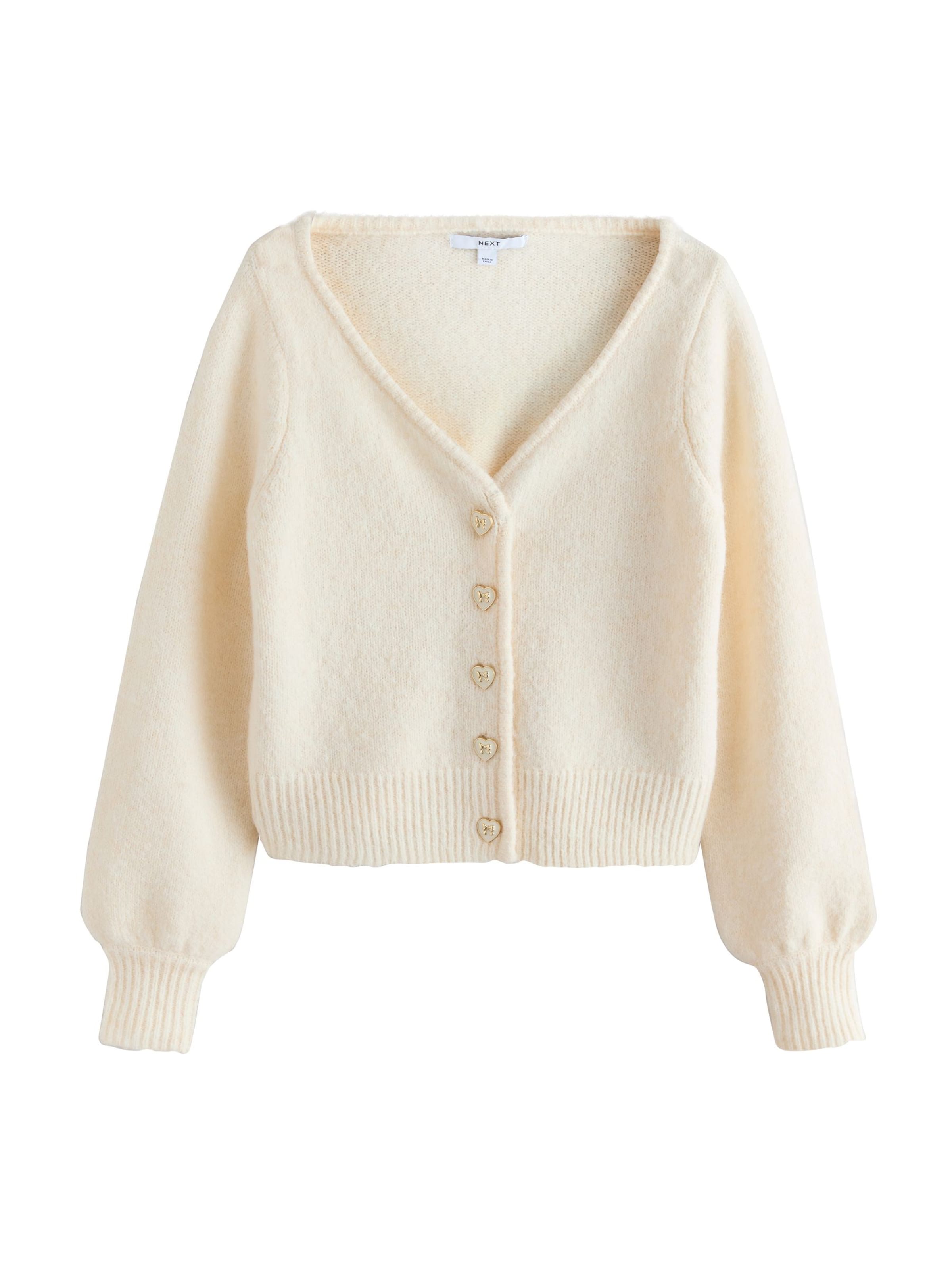 Next Cardigan i beige: forside