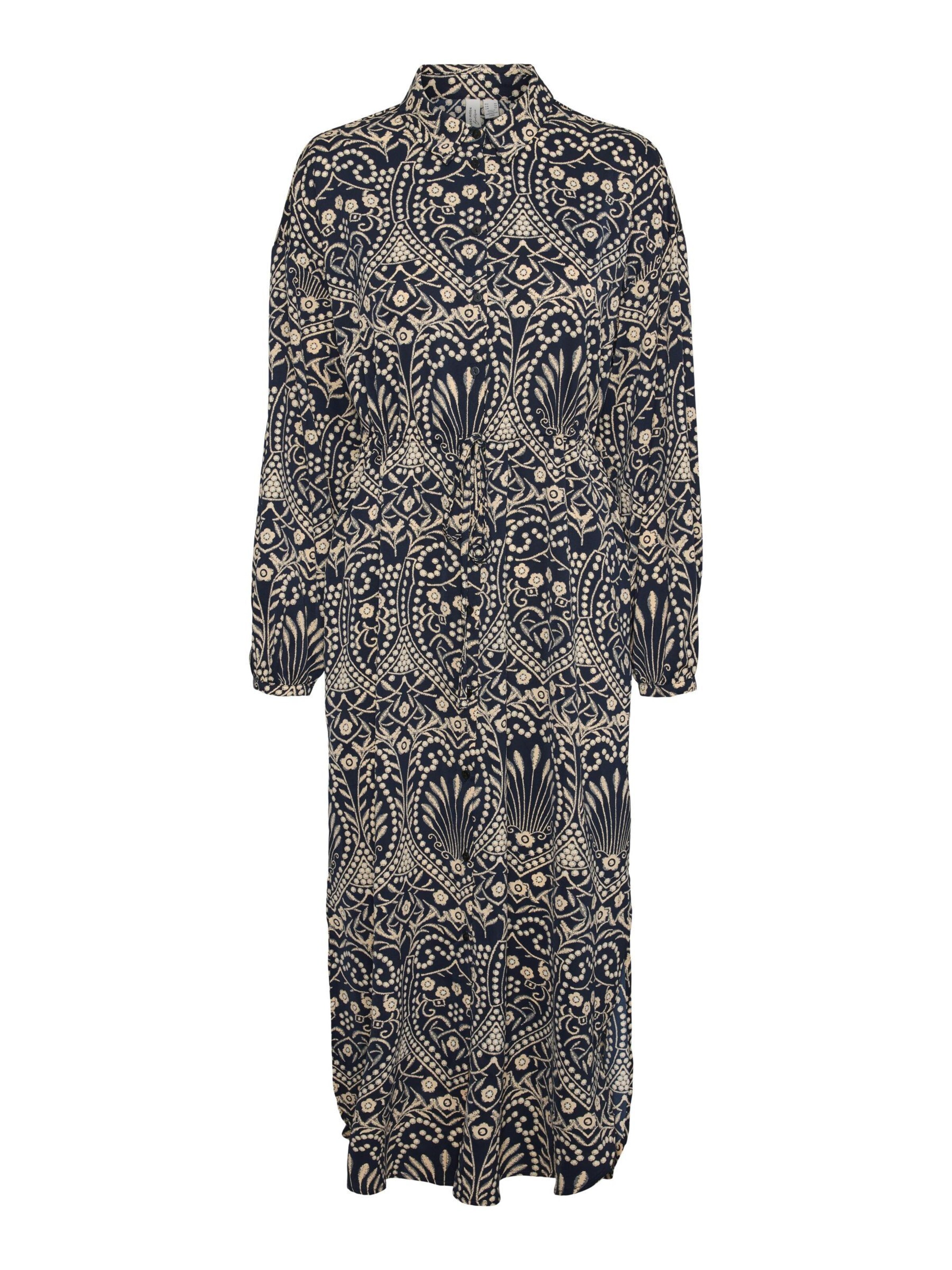 VERO MODA Blousejurk 'Vilja' in Blauw: voorkant