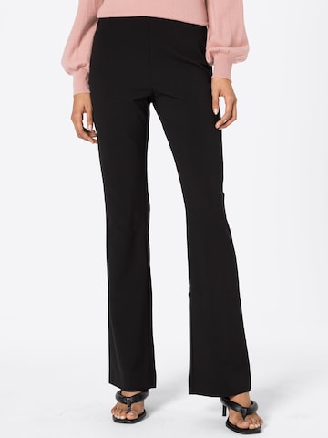 modström Flared Trousers 'Anker' in Black: front