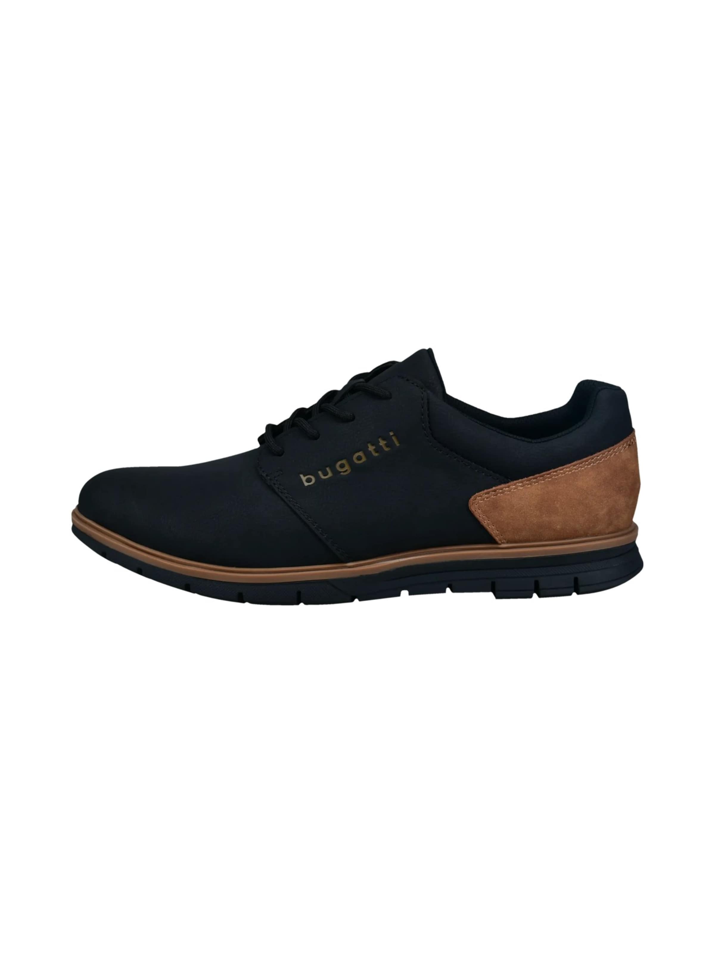 Chaussure de sport à lacets bugatti en noir