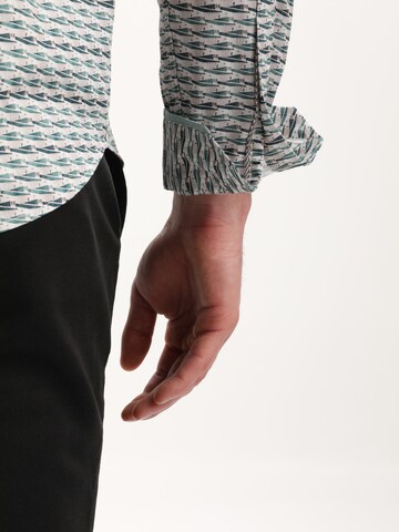 Gabbiano Shirt 'modern' in Blue